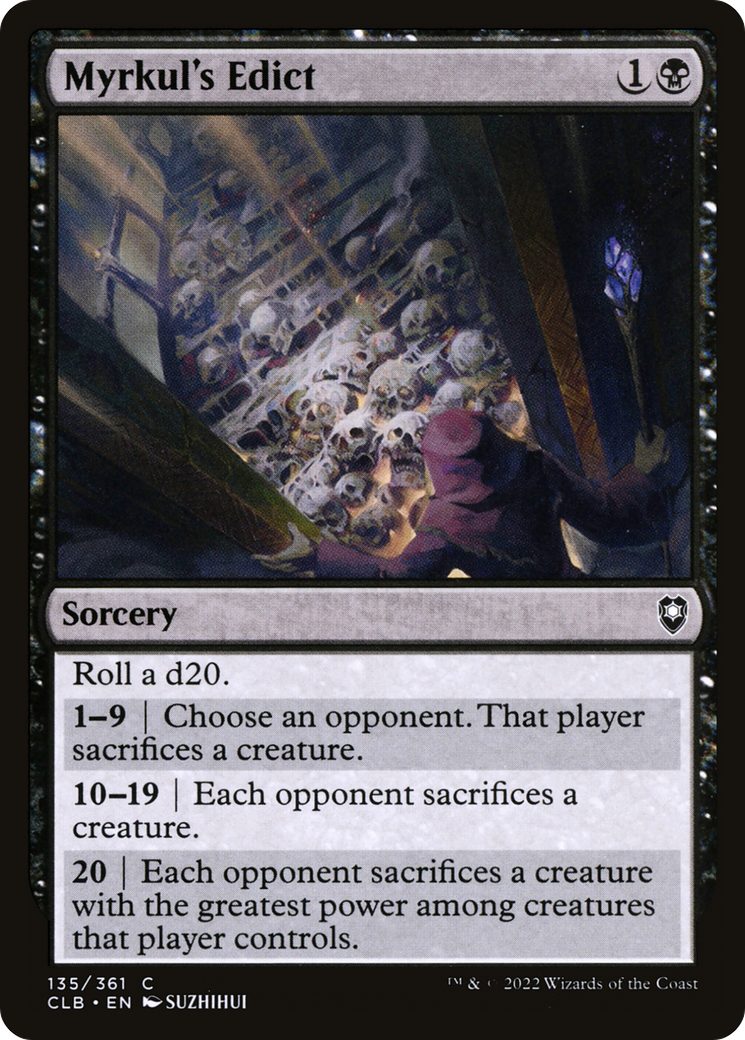 Myrkul's Edict (135) Foil - Commander Legends: Battle for Baldur's Gate