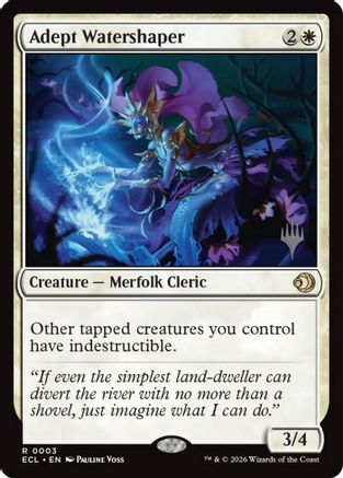 Adept Watershaper (Promo Pack) (003) - Lorwyn Eclipsed