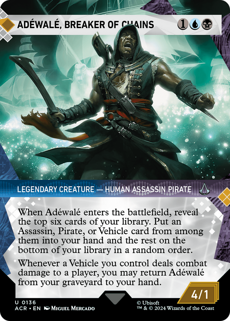 Adewale, Breaker of Chains (Showcase) (136) Foil - Assassin's Creed
