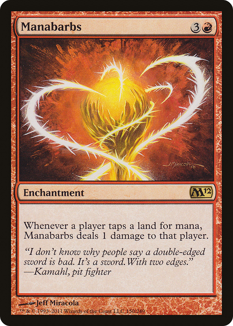 Manabarbs (150) Foil - Magic 2012