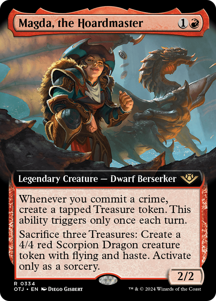 Magda, the Hoardmaster (Extended Art) (334) Foil - Outlaws of Thunder Junction