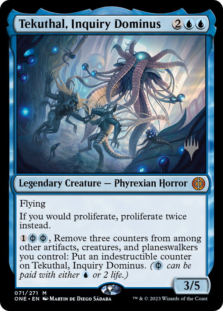 Tekuthal, Inquiry Dominus (071) Foil - Phyrexia: All Will Be One Promos