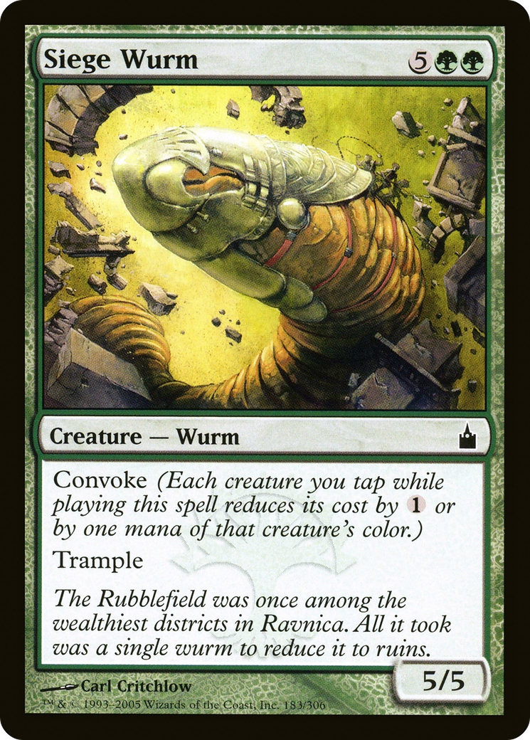 Siege Wurm (183) Foil - Ravnica: City of Guilds