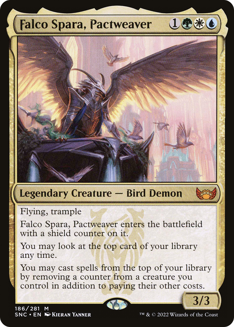 Falco Spara, Pactweaver (186) Foil - Streets of New Capenna
