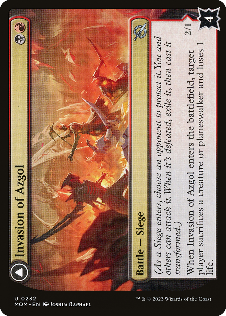 Invasion of Azgol // Ashen Reaper (232) Foil - March of the Machine