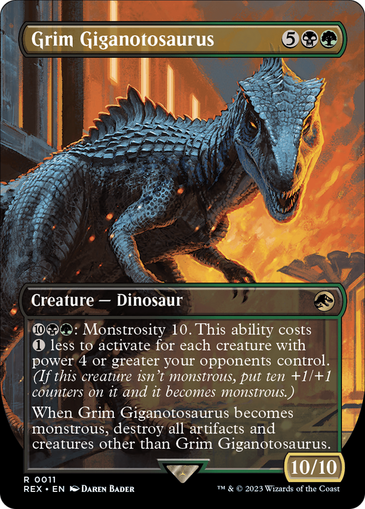 Grim Giganotosaurus (Borderless) (011) - Jurassic World Collection