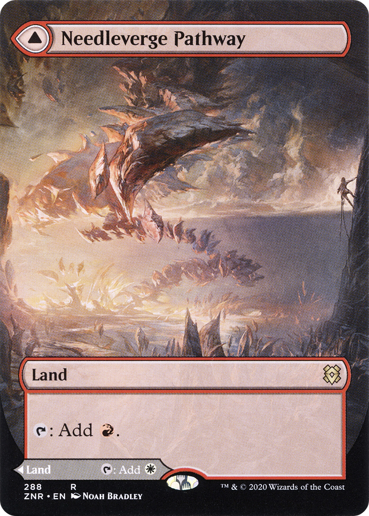 Needleverge Pathway (Borderless) (Showcase) (288) - Zendikar Rising