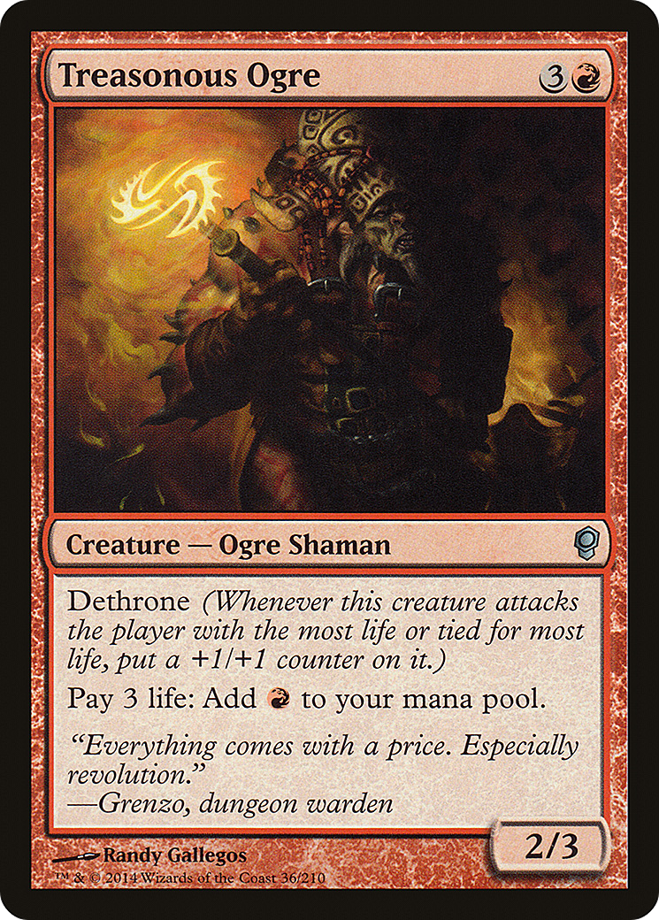 Treasonous Ogre (036) Foil - Conspiracy