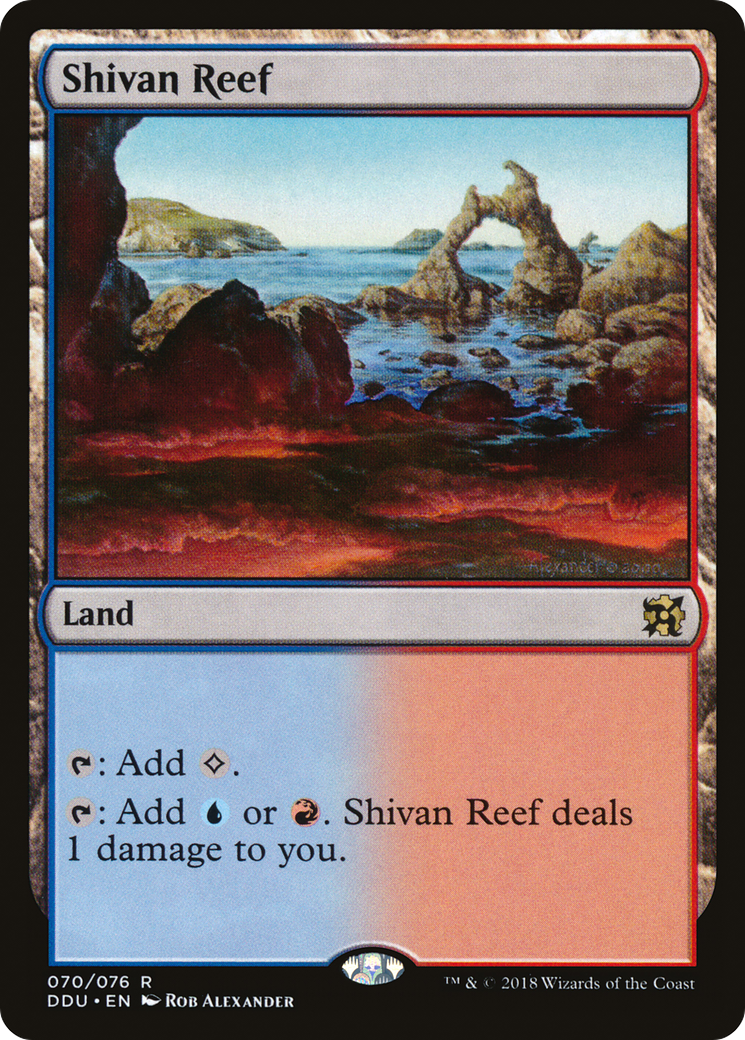 Shivan Reef (070) - Duel Decks: Elves vs. Inventors