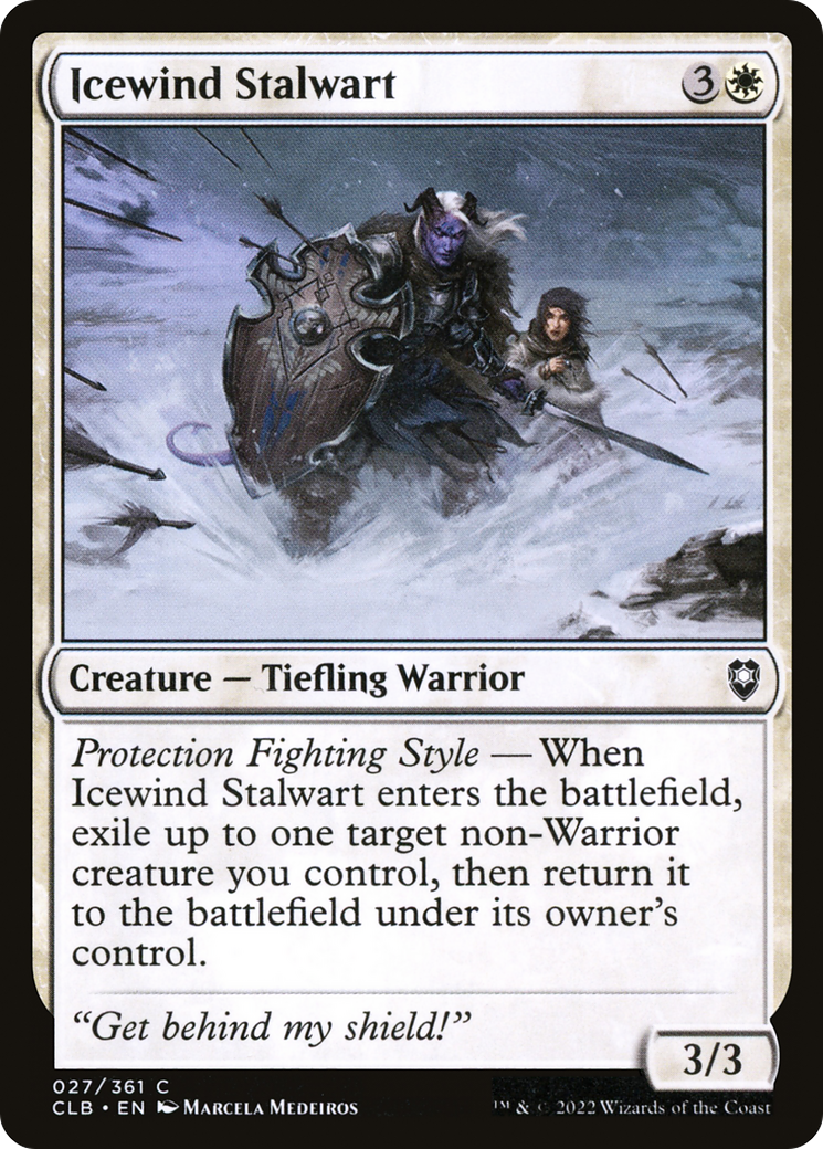 Icewind Stalwart (027) Foil - Commander Legends: Battle for Baldur's Gate
