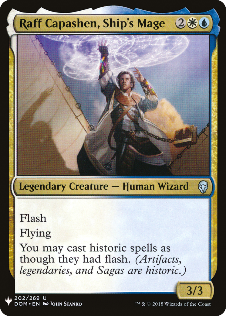 Raff Capashen, Ship's Mage (DOM-202) - The List
