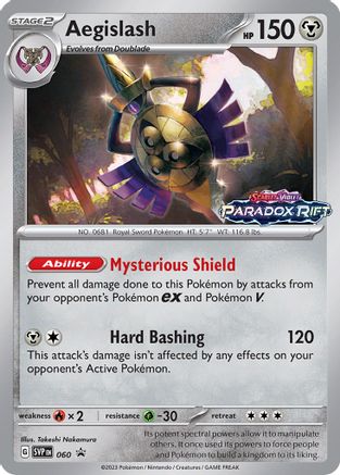 Aegislash (Prerelease) (60) Holofoil - Black Star Promos