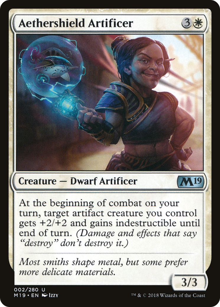 Aethershield Artificer (002) - Core Set 2019 Foil