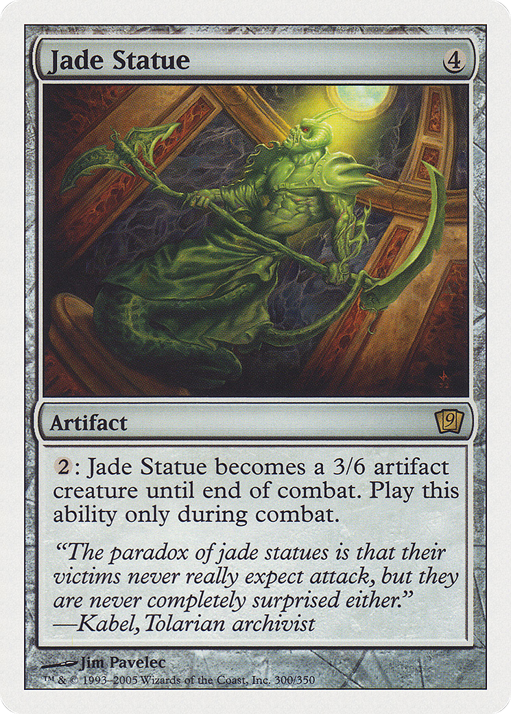 Jade Statue (300) Foil - Ninth Edition