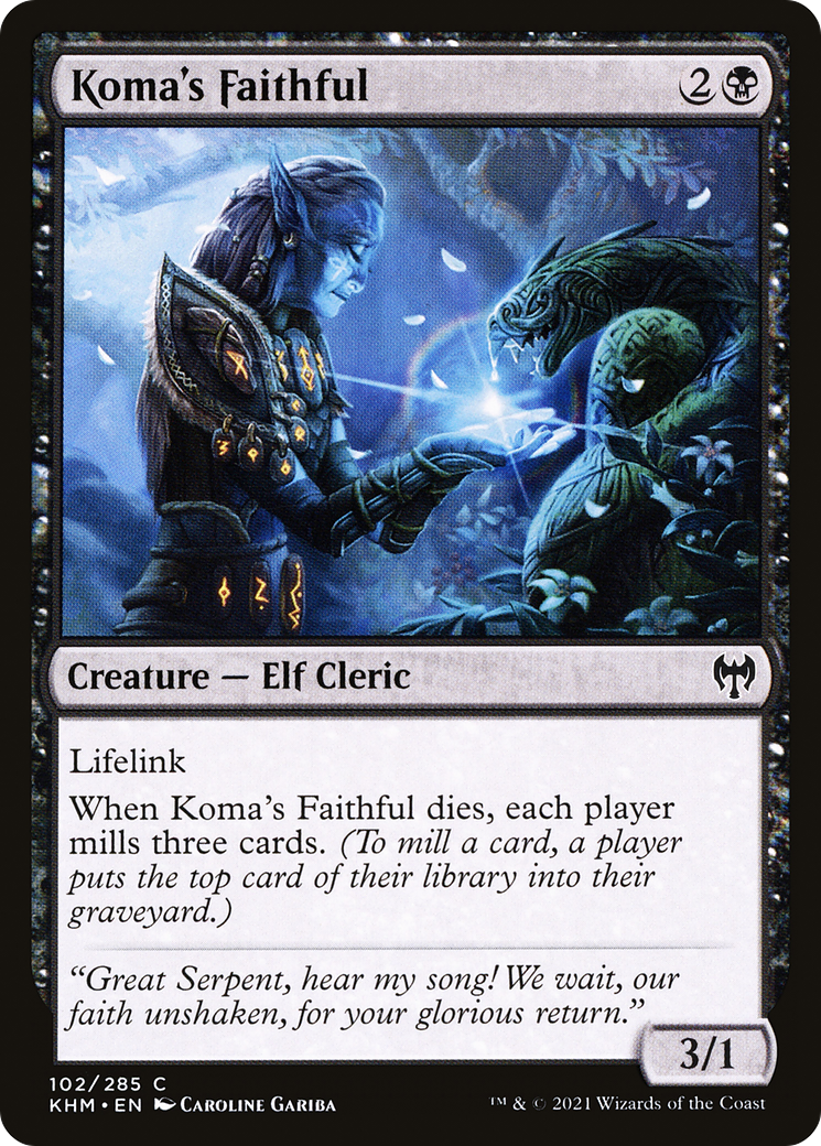 Koma's Faithful (102) Foil - Kaldheim