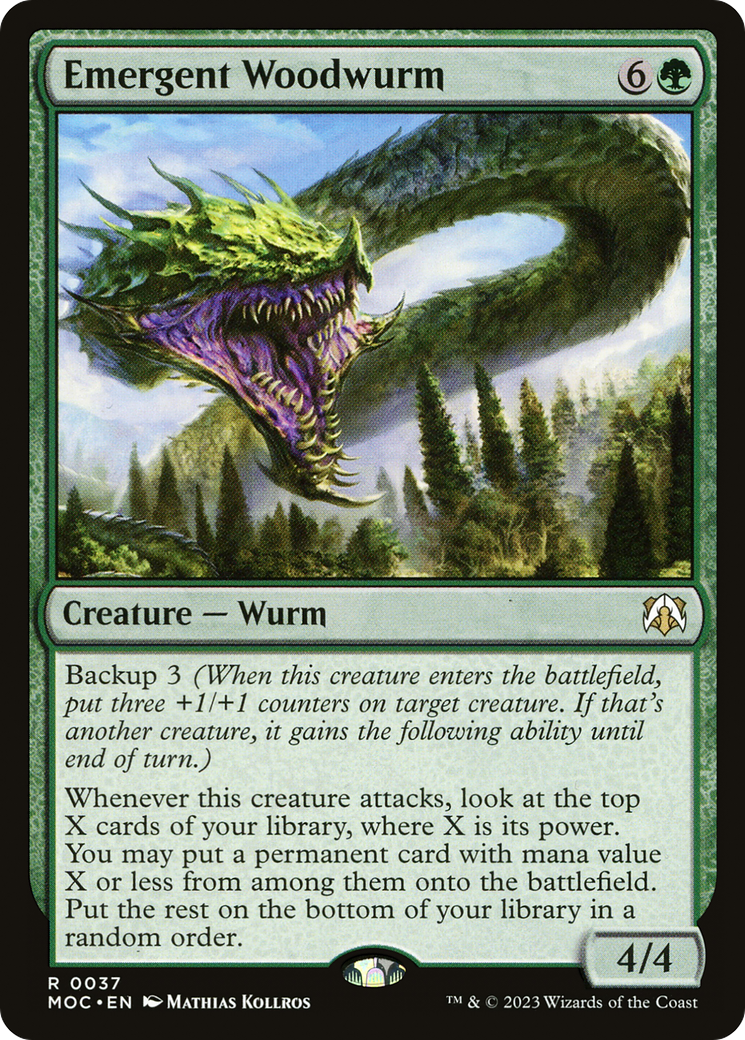 Emergent Woodwurm (037) - March of the Machine Commander