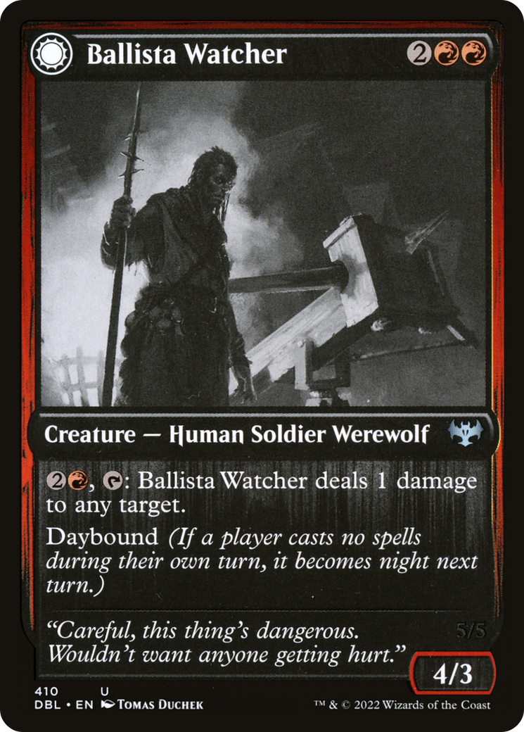 Ballista Watcher // Ballista Wielder (410) Foil - Innistrad: Double Feature
