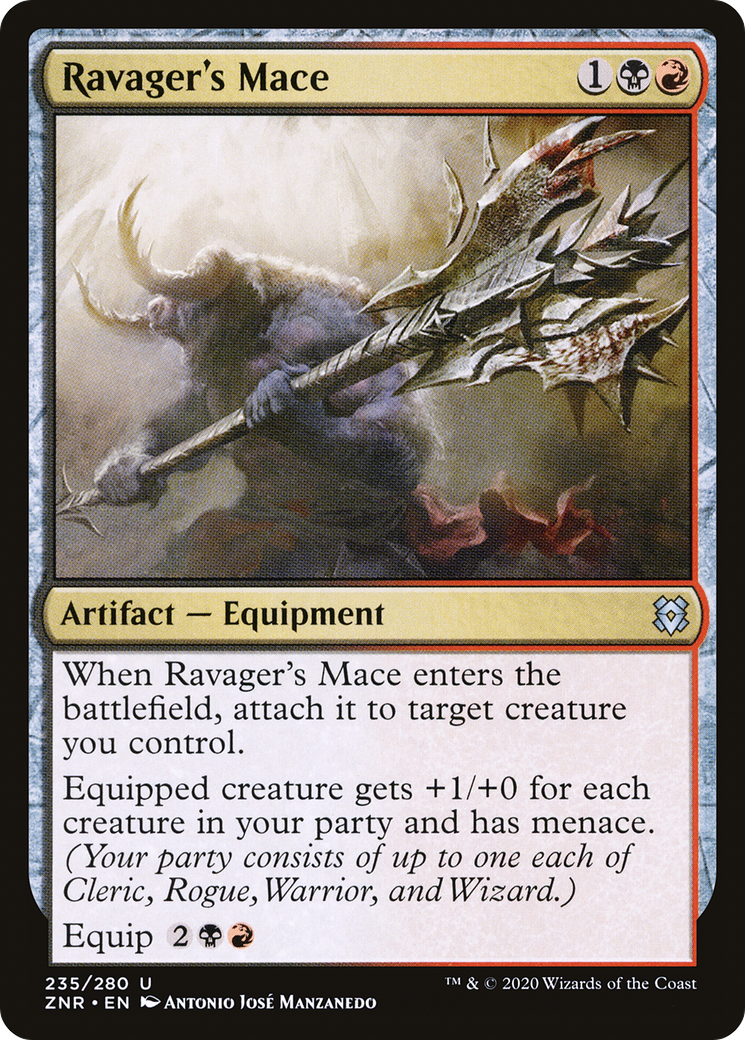 Ravager's Mace (235) - Zendikar Rising