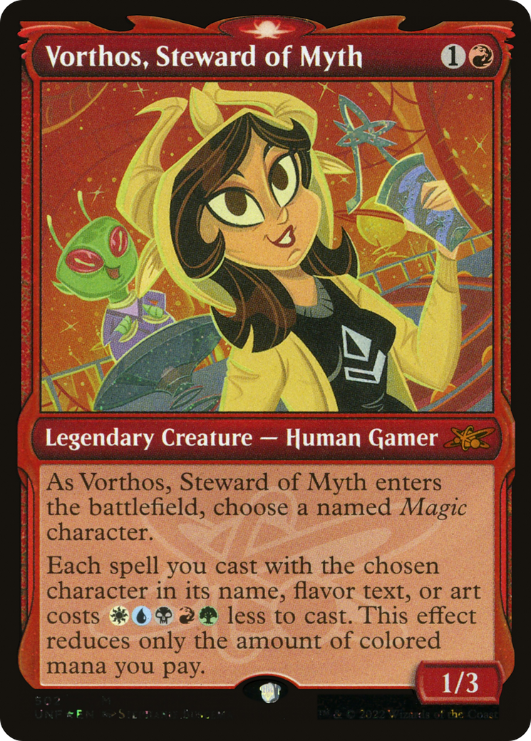 Vorthos, Steward of Myth (Showcase) (Galaxy Foil) (Showcase) (502) Foil - Unfinity