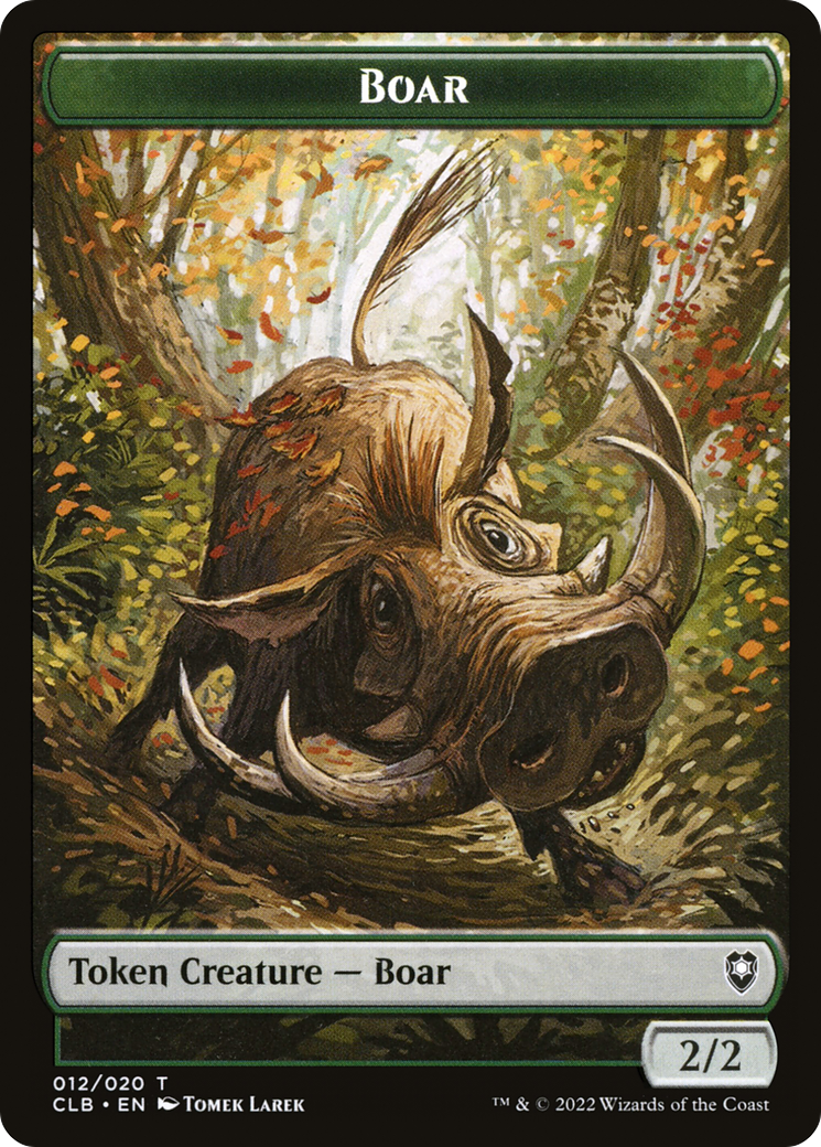 Boar (012) - Battle for Baldur's Gate Tokens