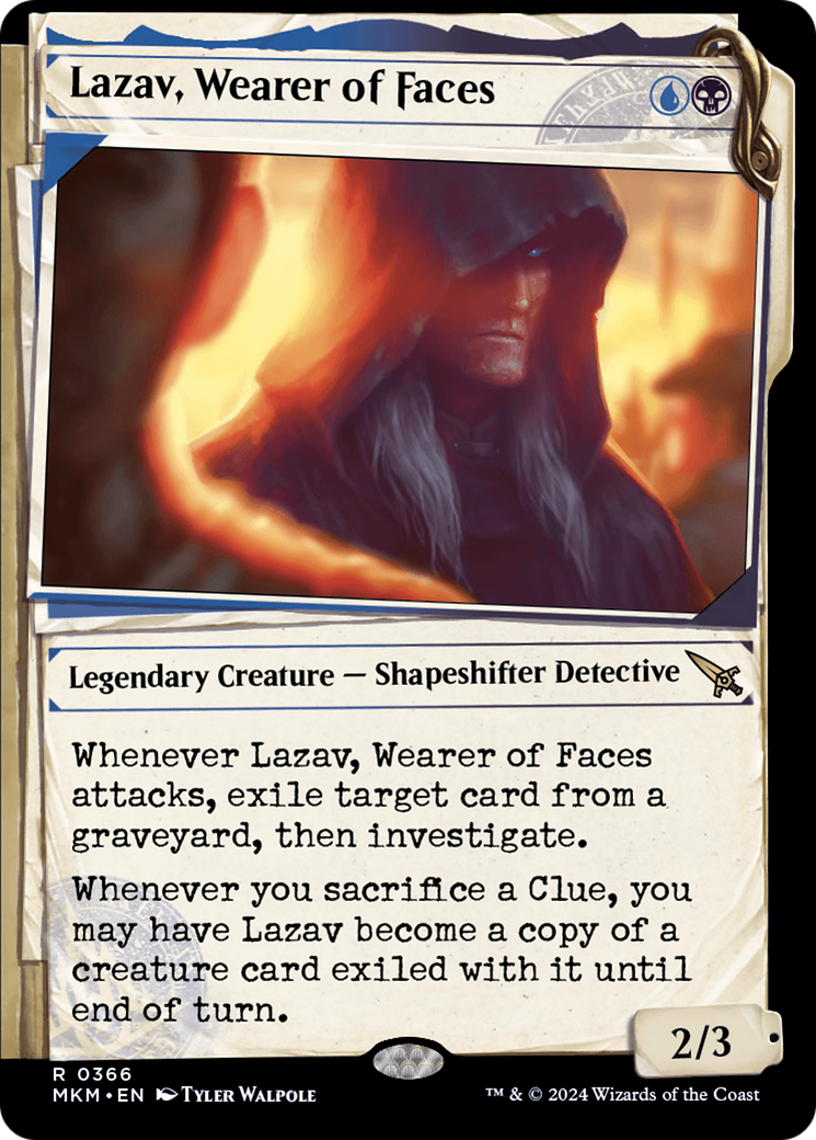 Lazav, Wearer of Faces (Showcase) (366) Foil - Murders at Karlov Manor