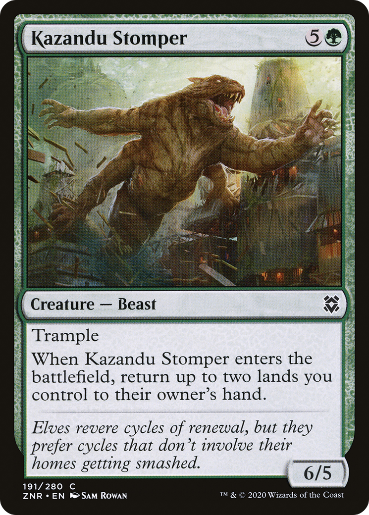 Kazandu Stomper (191) Foil - Zendikar Rising