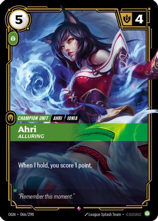 Ahri – Alluring (066) Foil - Origins
