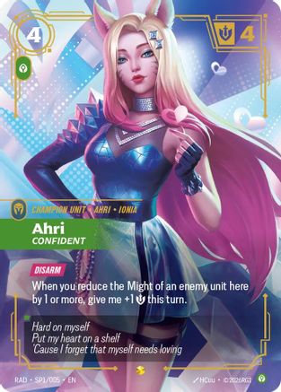 Ahri, Confident (SP1) Foil - Radiance