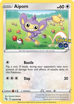 Aipom (56) Reverse Holofoil - Pokemon GO