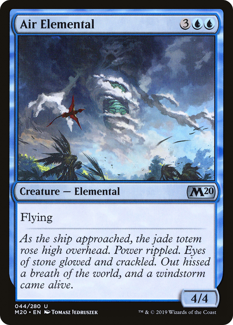 Air Elemental (044) - Core Set 2020 Foil