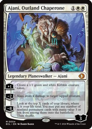 Ajani, Outland Chaperone (Promo Pack) (004) Foil - Lorwyn Eclipsed