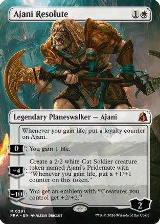 Ajani Resolute (Borderless Echoed Pairs) (291) - Reality Fracture