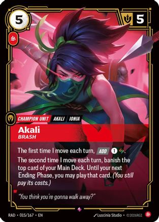 Akali, Brash (015) Foil - Radiance