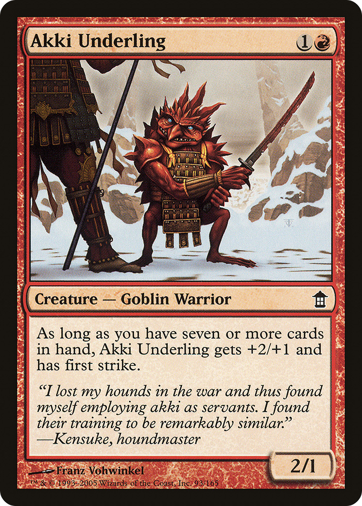 Akki Underling (093) Foil - Saviors of Kamigawa