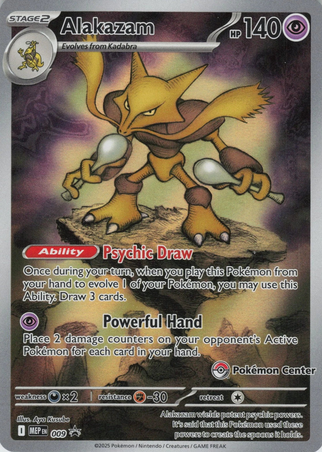 Alakazam (Pokémon Center Exclusive) (9) Holofoil - Black Star Promos