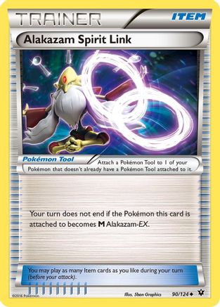 Alakazam Spirit Link (90) Reverse Holofoil - Fates Collide