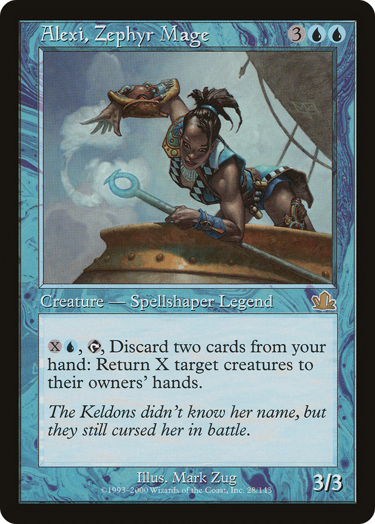 Alexi, Zephyr Mage (028) Foil - Prophecy