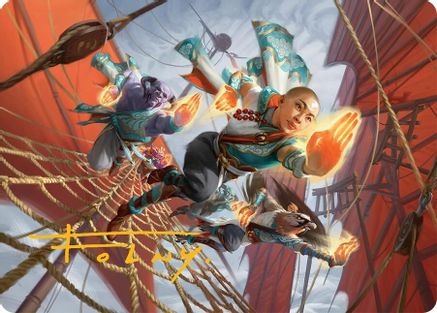 Aligned Heart (052s) Gold-Stamped - Art Series: Tarkir: Dragonstorm