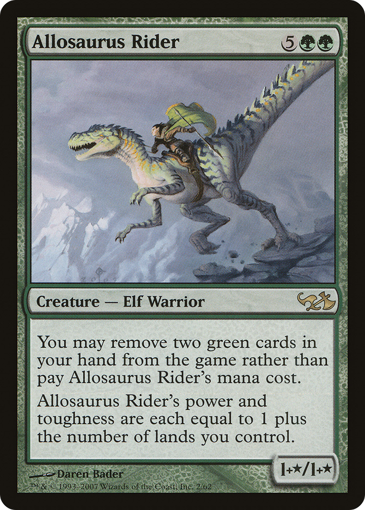 Allosaurus Rider (002) - Duel Decks: Elves vs. Goblins