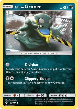 Alolan Grimer (83) Reverse Holofoil - Burning Shadows