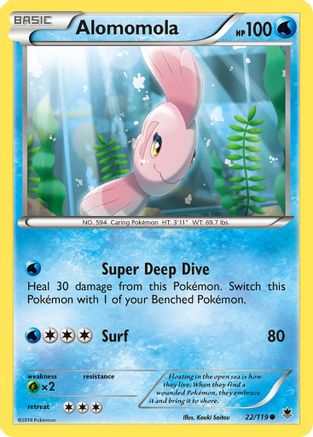 Alomomola (22) Reverse Holofoil - Phantom Forces
