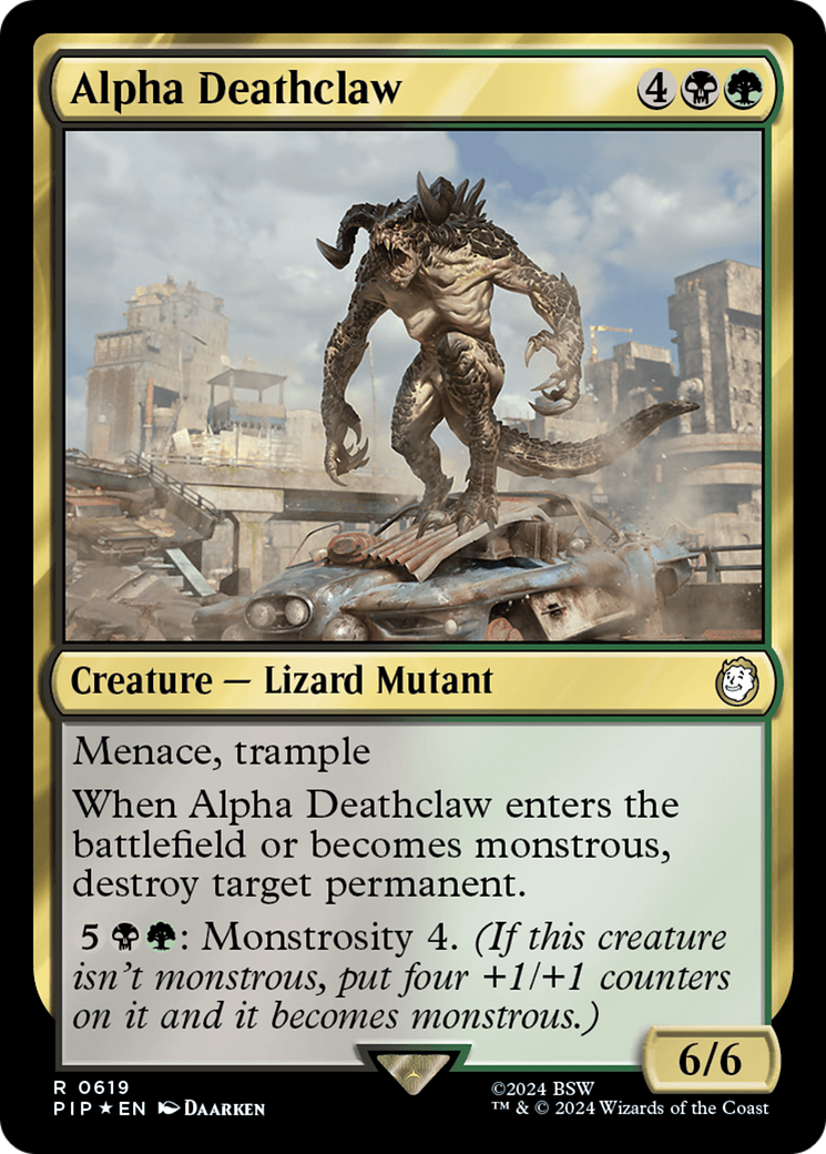 Alpha Deathclaw (619) Surge Foil - Fallout