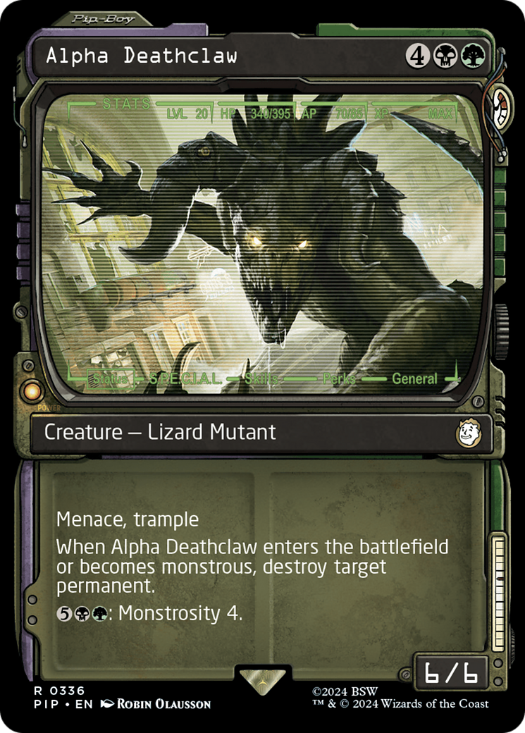 Alpha Deathclaw (Showcase) (336) Foil - Fallout