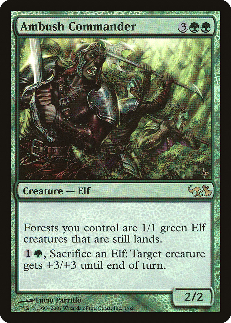 Ambush Commander (001) Foil - Duel Decks: Elves vs. Goblins
