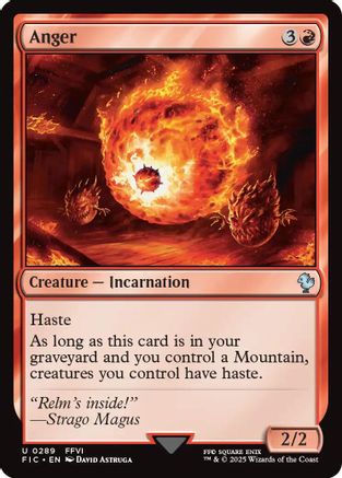 Anger (289) Surge Foil - Commander: FINAL FANTASY