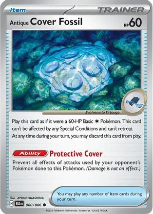 Antique Cover Fossil (80) - Black Bolt