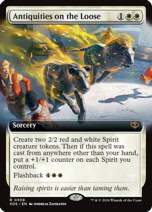 Antiquities on the Loose (Extended Art) (308) Foil - Secrets of Strixhaven