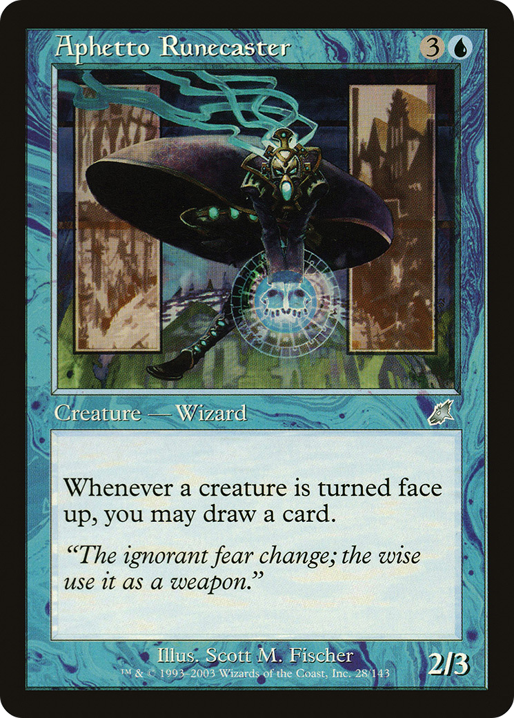 Aphetto Runecaster (028) Foil - Scourge
