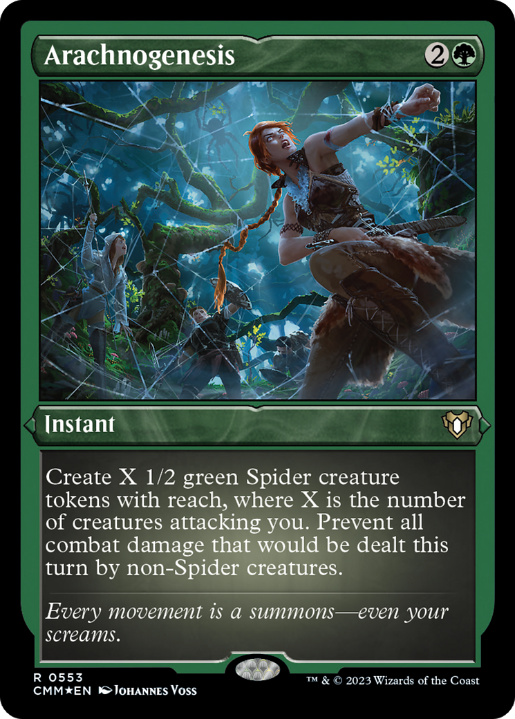 Arachnogenesis (553) Etched Foil - Commander Masters