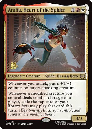 Arana, Heart of the Spider (123) Foil - Prerelease Cards